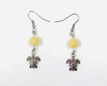 Load image into Gallery viewer, Yellow Topaz Bead &amp; Charm Earrings by Nev
