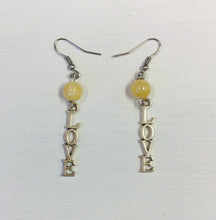 Load image into Gallery viewer, Yellow Topaz Bead &amp; Charm Earrings by Nev
