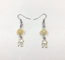 Load image into Gallery viewer, Yellow Topaz Bead &amp; Charm Earrings by Nev
