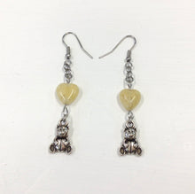 Load image into Gallery viewer, Yellow Topaz Bead &amp; Charm Earrings by Nev
