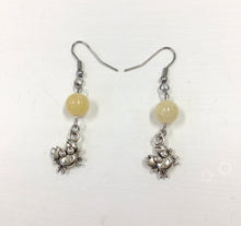 Load image into Gallery viewer, Yellow Topaz Bead &amp; Charm Earrings by Nev
