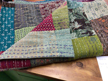 Load image into Gallery viewer, King Patch work  Kantha Stitched Throw/Quilt
