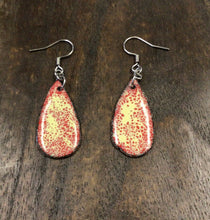 Load image into Gallery viewer, Hand Crafted Copper Enamel Earrings by Nev
