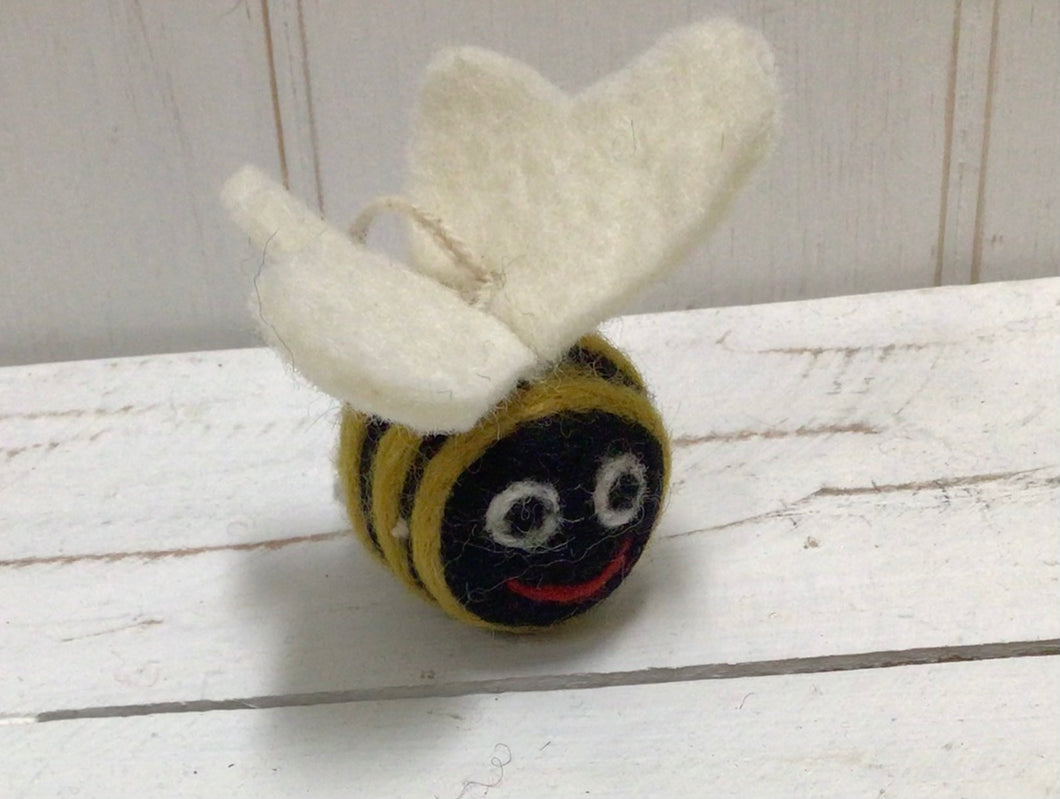 Wool Felt Bee Decoration