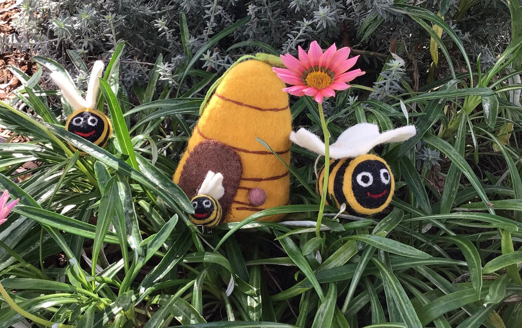 Wool Felt Bee Hive