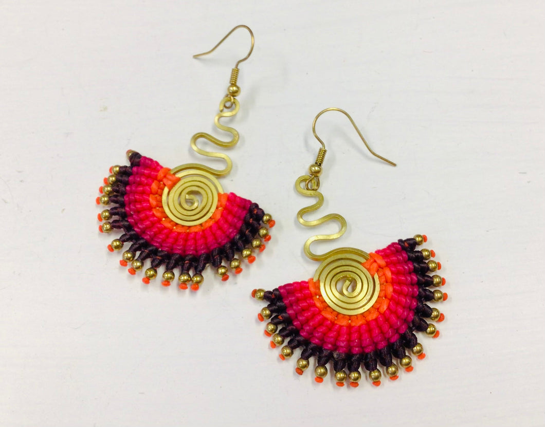 Thailand Macrame  Earring