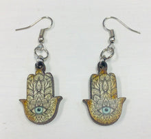 Load image into Gallery viewer, Mexican Day of the Dead Wooden Earrings
