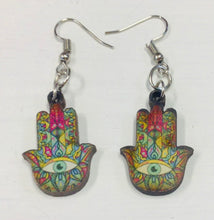 Load image into Gallery viewer, Mexican Day of the Dead Wooden Earrings
