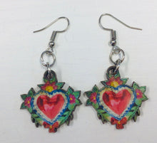 Load image into Gallery viewer, Mexican Day of the Dead Wooden Earrings
