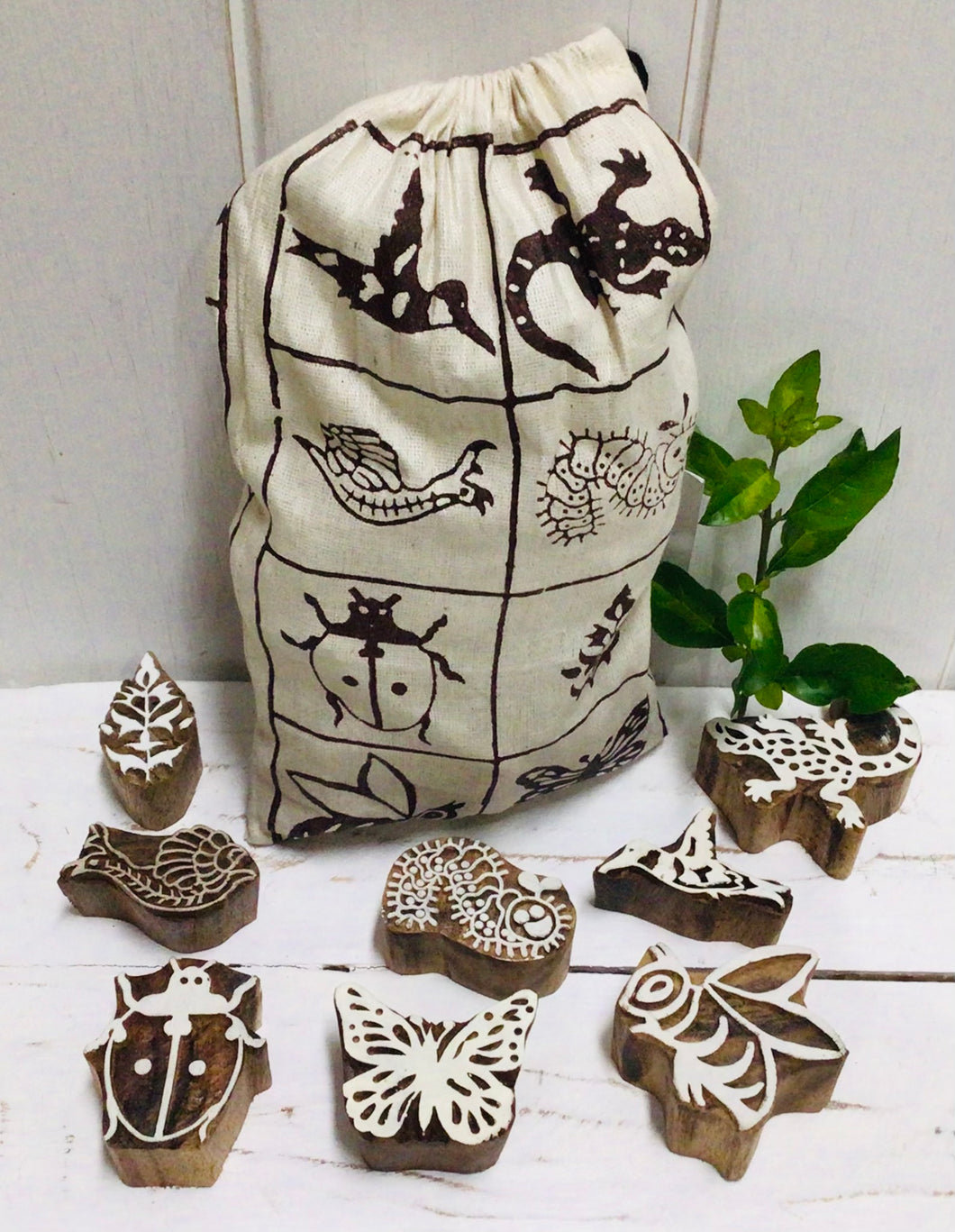 Block Stamp Garden Set of 8