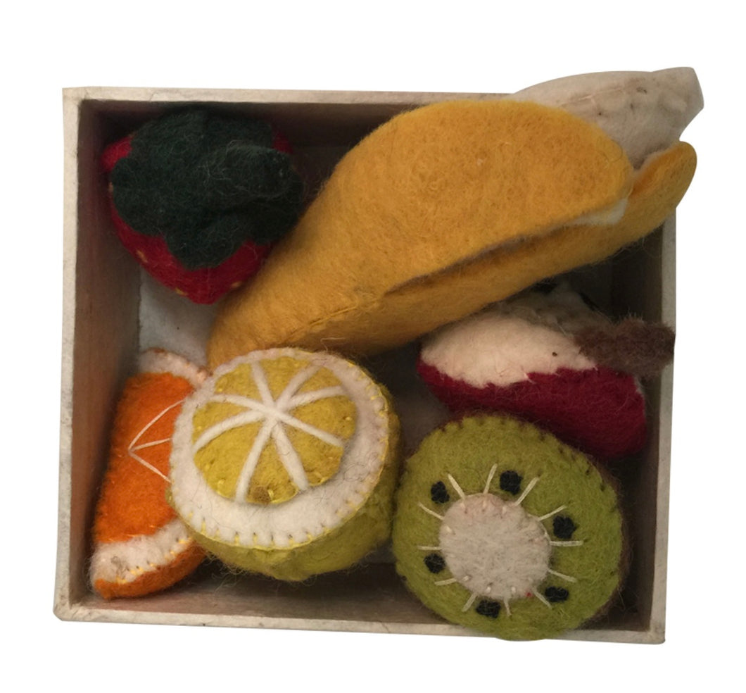 Wool Felted Fruit Box Set