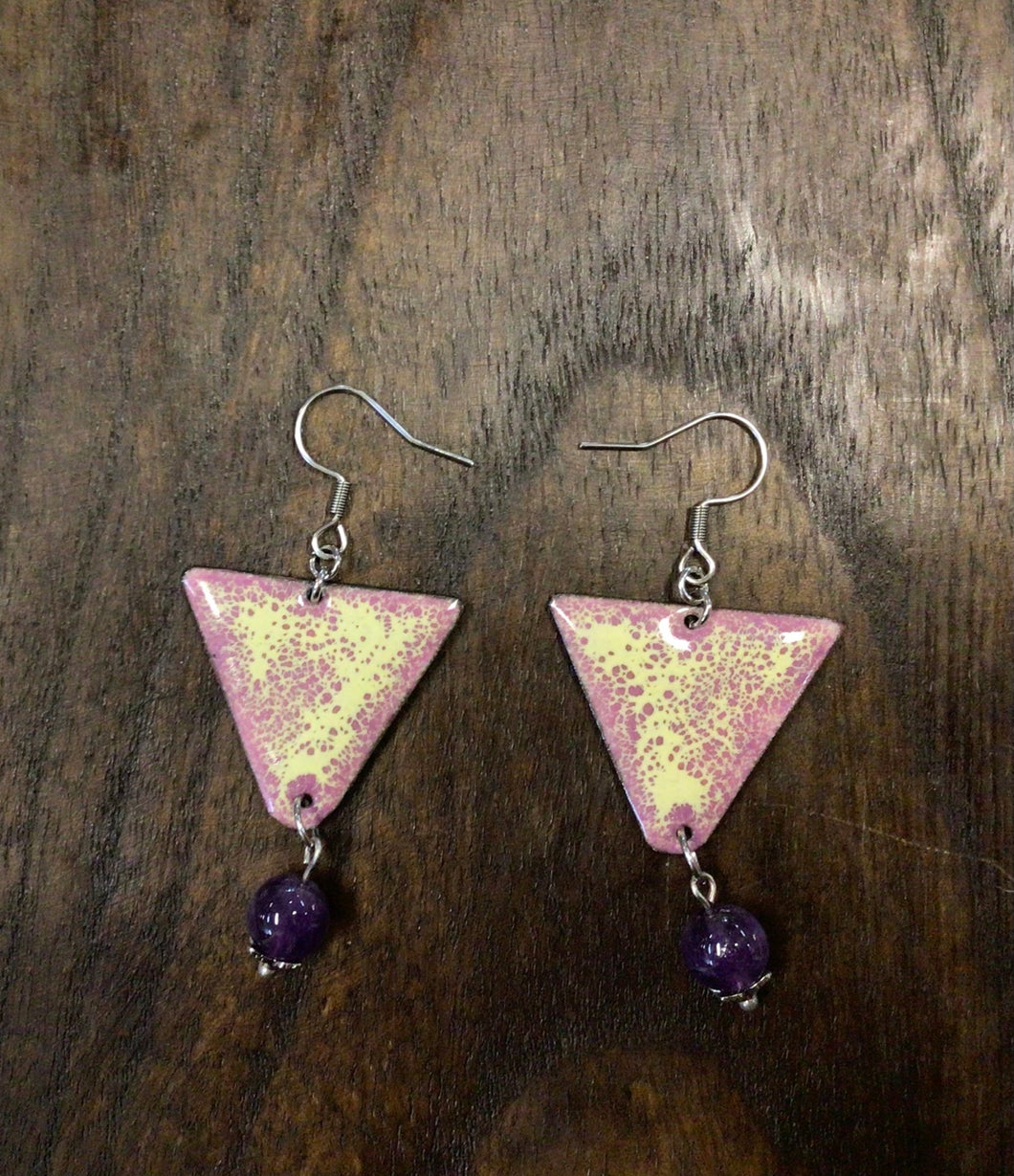 Fizzle Enamel Handmade Earrings