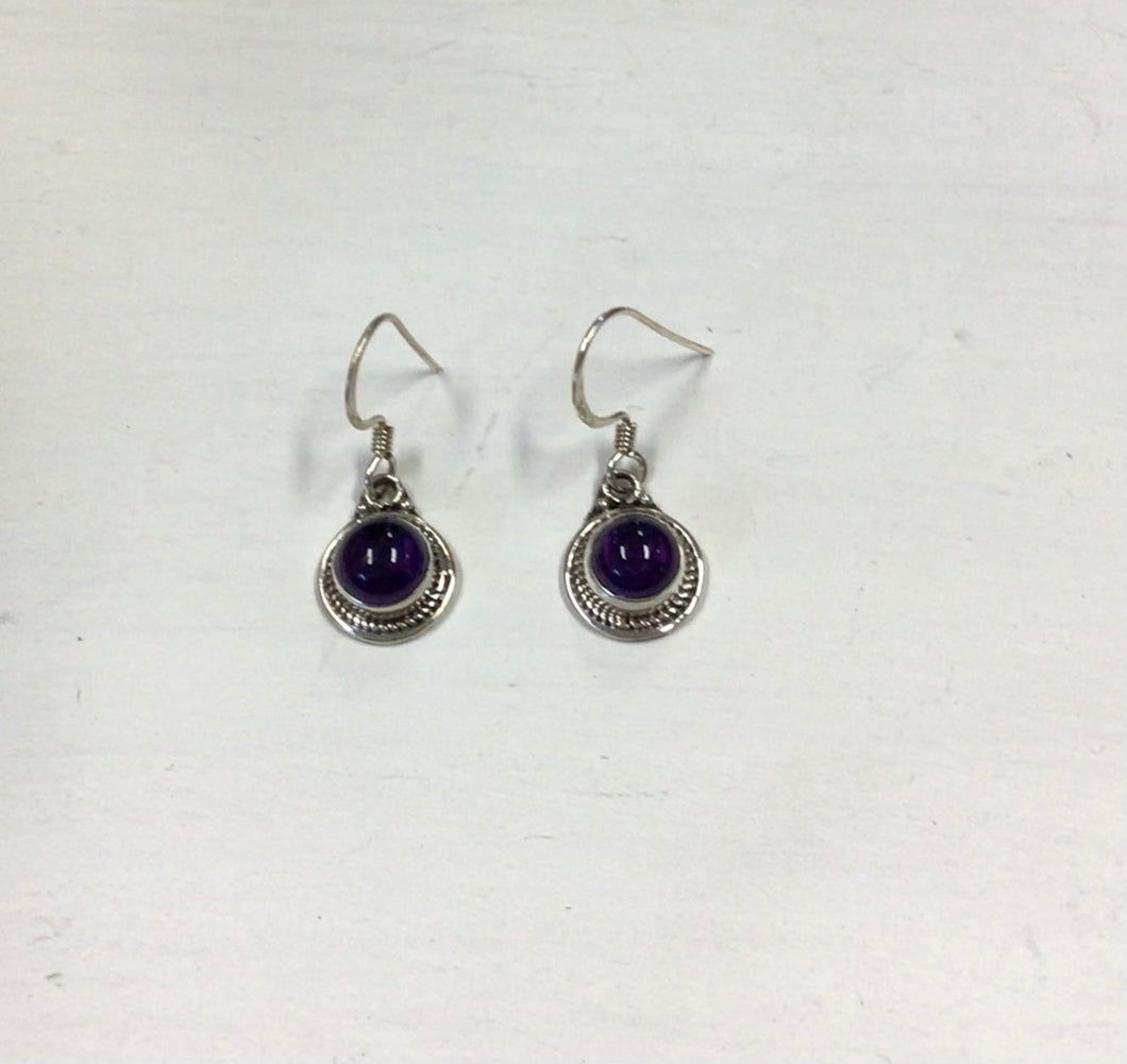 Annie Amethyst Sterling Silver Earrings