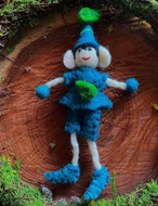 Wool Felted Leaf  Elf