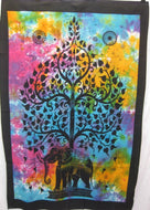 Wall Hanging Elephant Tree Tie Dye