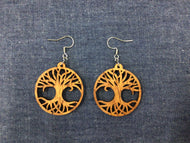 Rosewood Tree and Roots Earrings by Nev