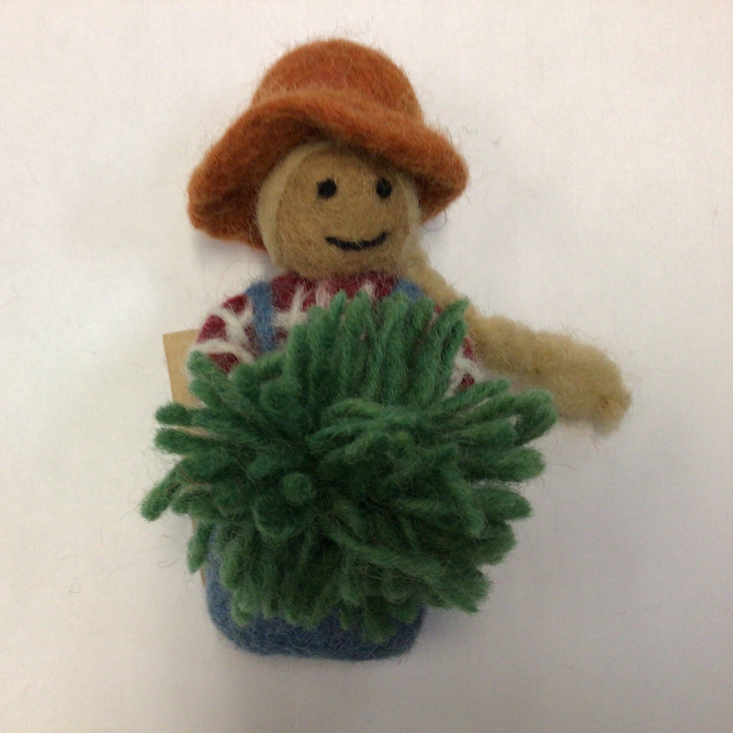 Felt Farmer Finger Puppets
