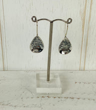 Load image into Gallery viewer, Tear Drop textured Sterling Silver Earrings
