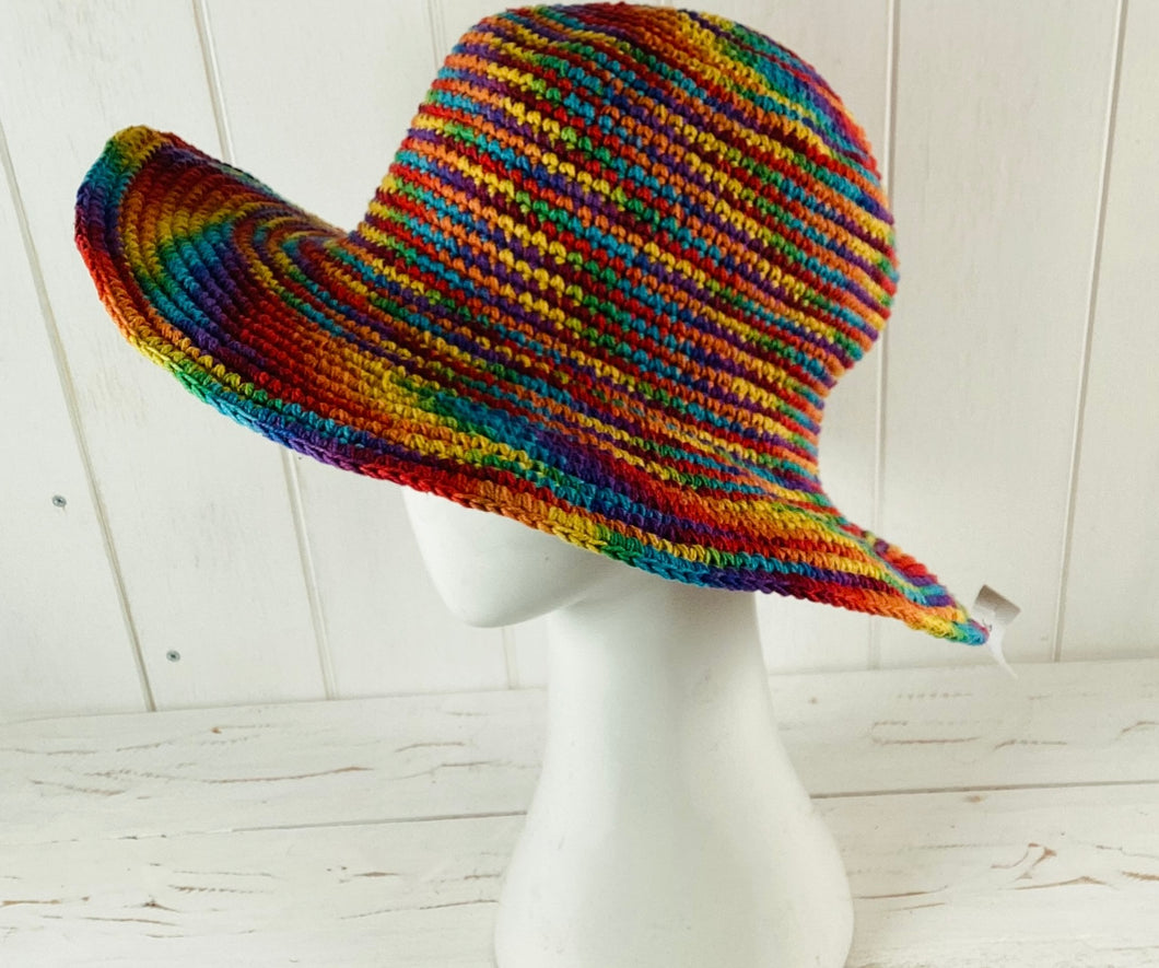 Cotton Crochet Multicoloured Hat