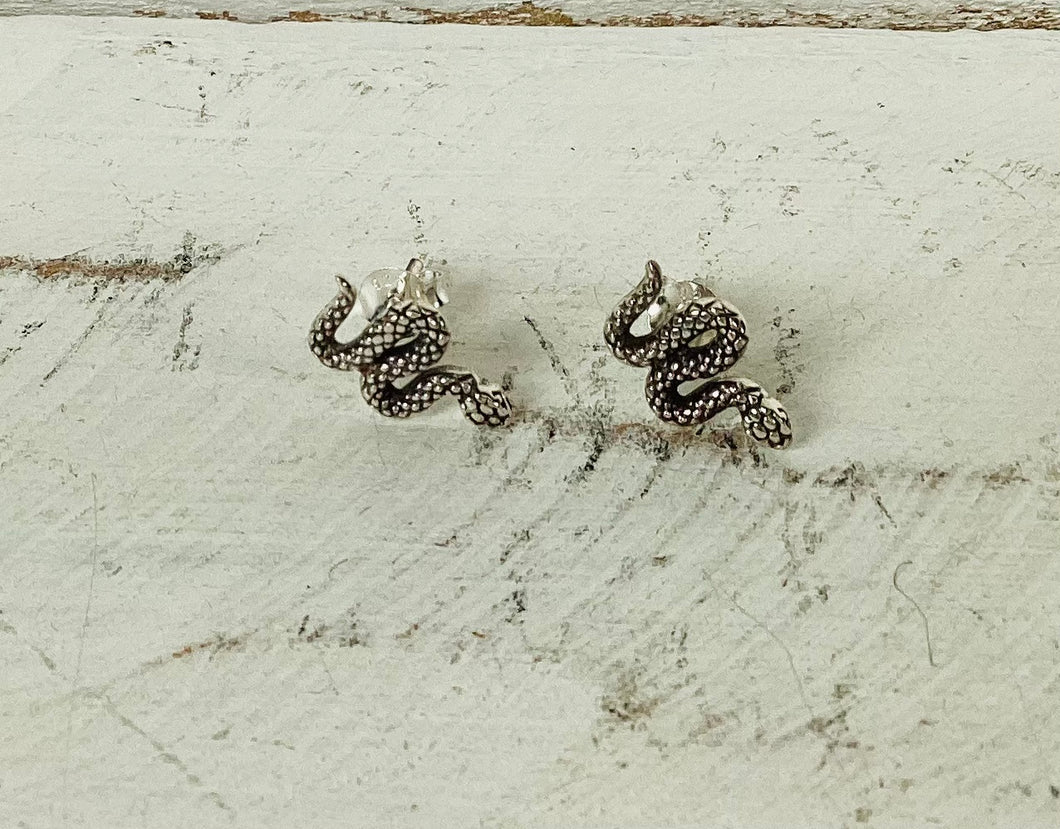 Snake B Stud Earrings