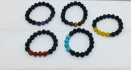 Lava and Stone Bead Bracelet