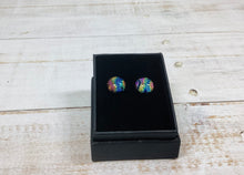 Load image into Gallery viewer, Dichroic Stud Nev Earrings
