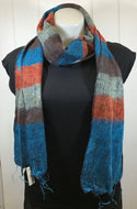 Wool Mix Stripe Scarf