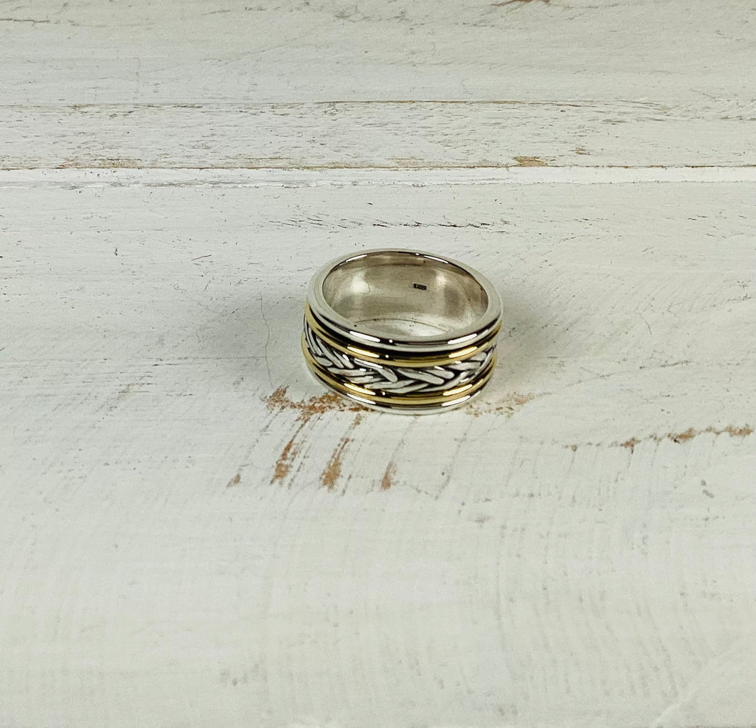 Plaited Spinner Ring