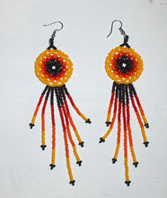 Load image into Gallery viewer, Huichol Dream Catcher Earrings
