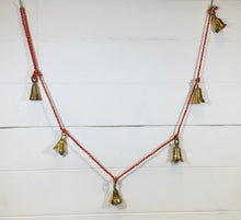 Load image into Gallery viewer, String of Brass Bells
