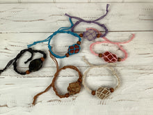 Load image into Gallery viewer, Macrame Stone Holder Bracelet
