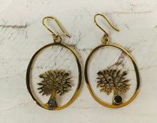 Load image into Gallery viewer, Nitara Brass Tree Earrings
