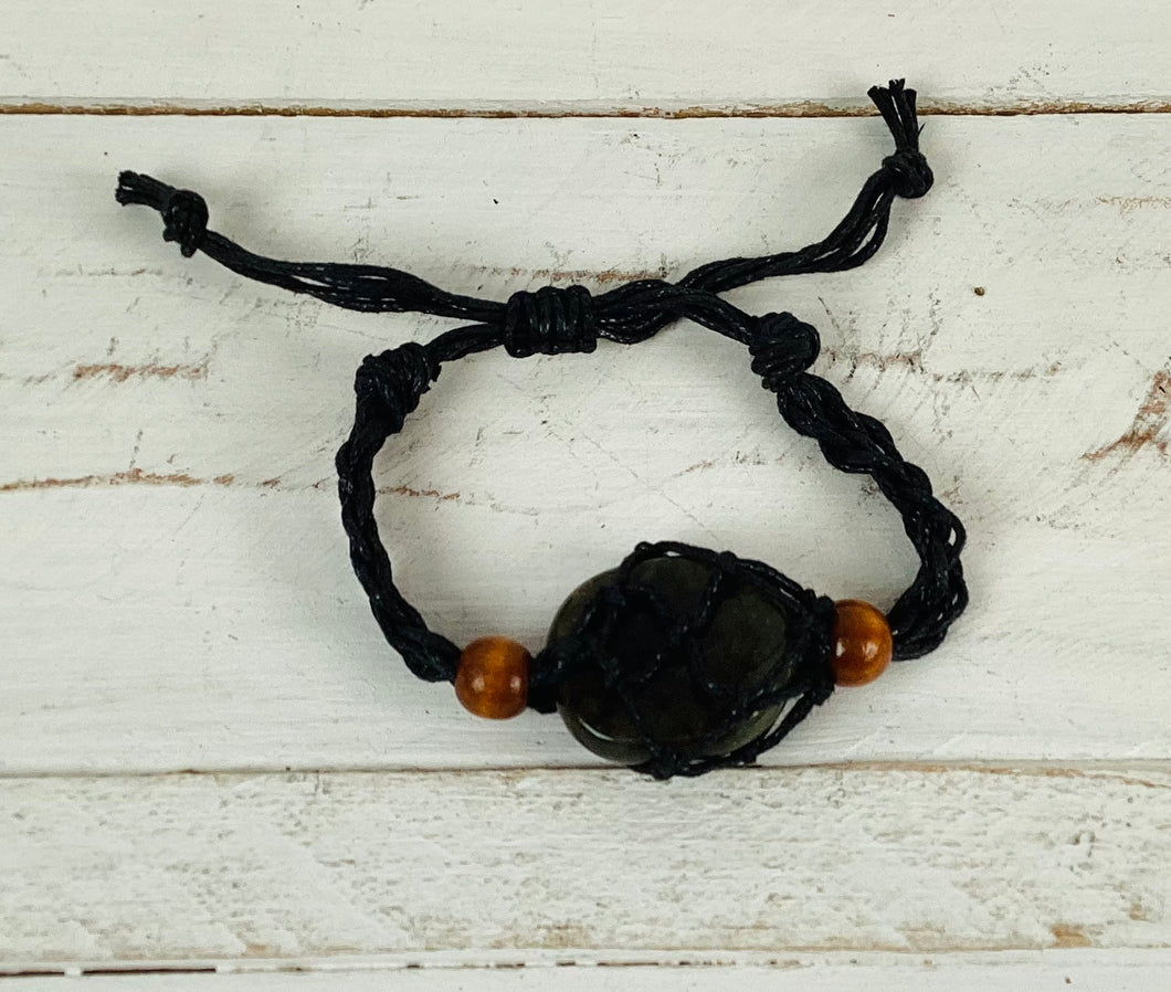 Macrame Stone Holder Bracelet