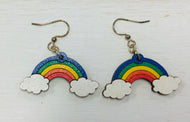 Rainbow  Hand Painted Earrings NEV