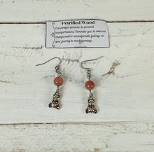 Load image into Gallery viewer, Petrified Wood Earrings by Nev
