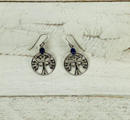 Tree and Stone Earrings