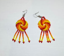 Load image into Gallery viewer, Huichol Swirl Earrings
