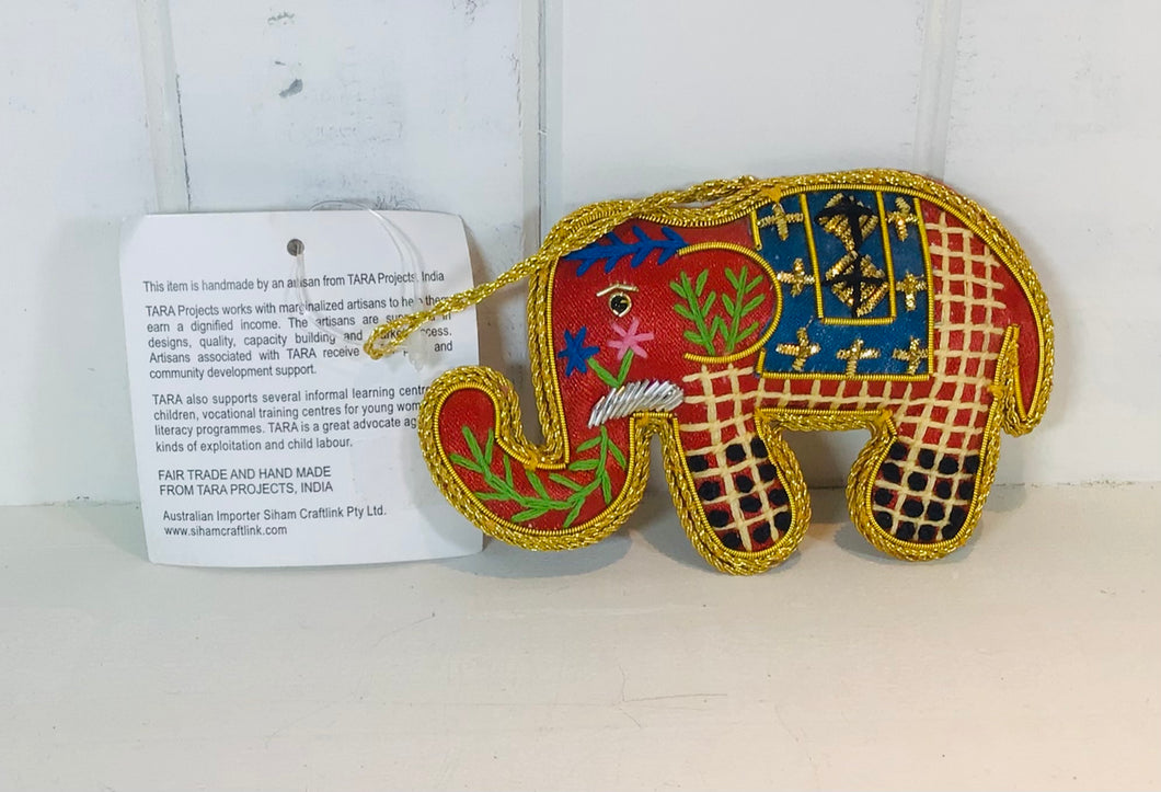 Zari Elephant Decoration