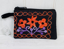 Load image into Gallery viewer, Suede Floral Purse
