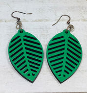 Leaf Wooden Earring NEV