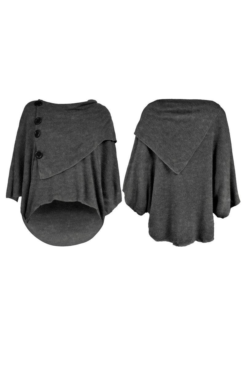 Poncho Button Top