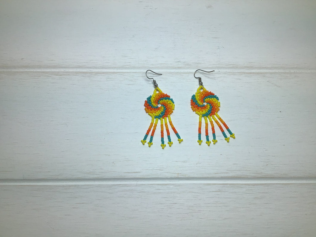 Huichol Swirl Earrings