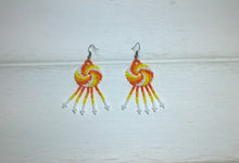 Load image into Gallery viewer, Huichol Swirl Earrings
