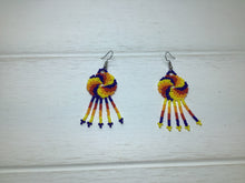 Load image into Gallery viewer, Huichol Swirl Earrings
