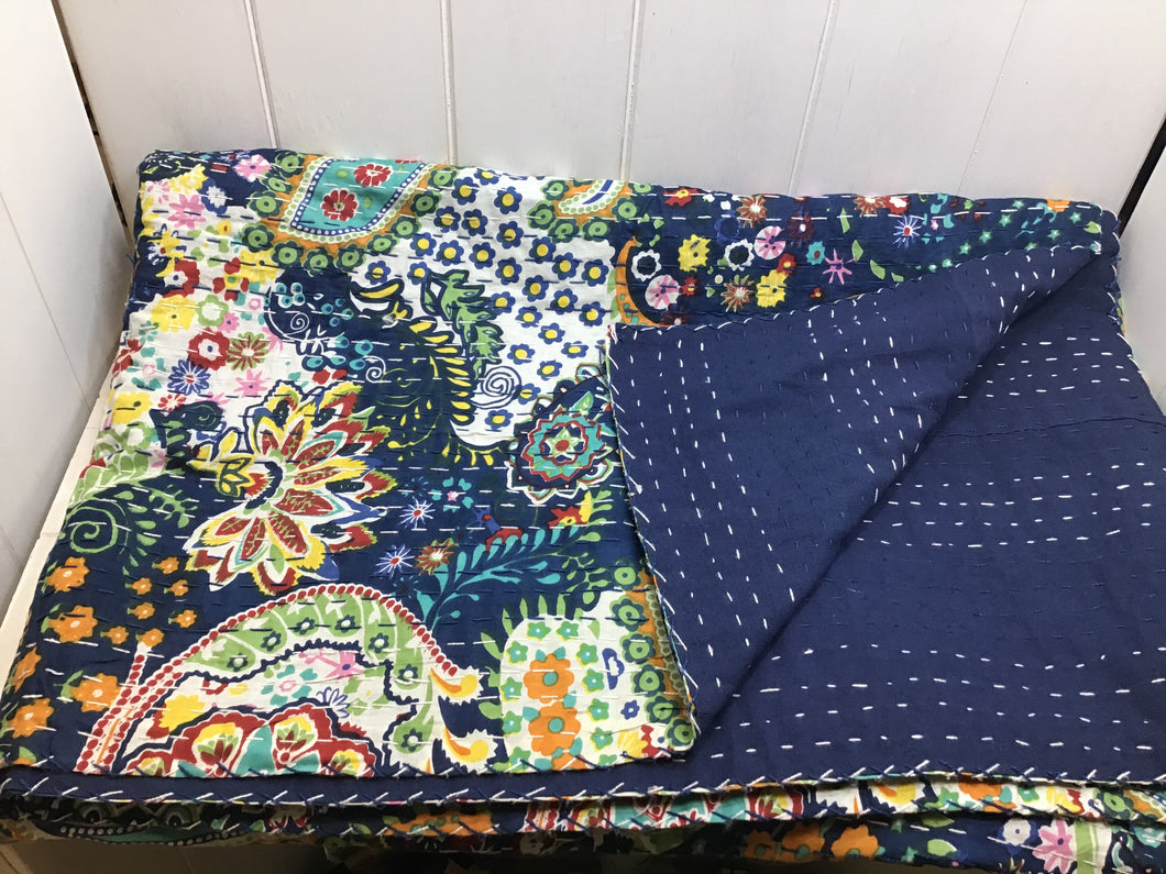 Cotton Light Weight Quilt/Throw-Single